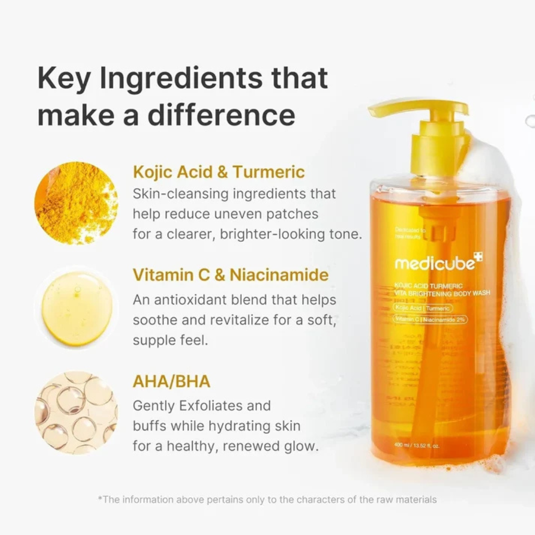 Medicube - Kojic Acid Turmeric Vita Brightening Body Wash 400ml