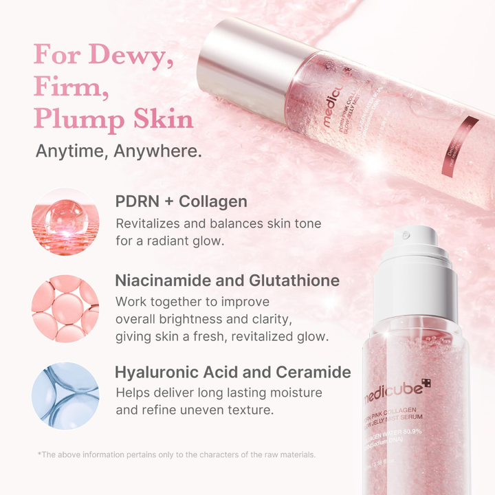 Medicube - PDRN Pink Collagen Glow Jelly Mist Serum 100ml