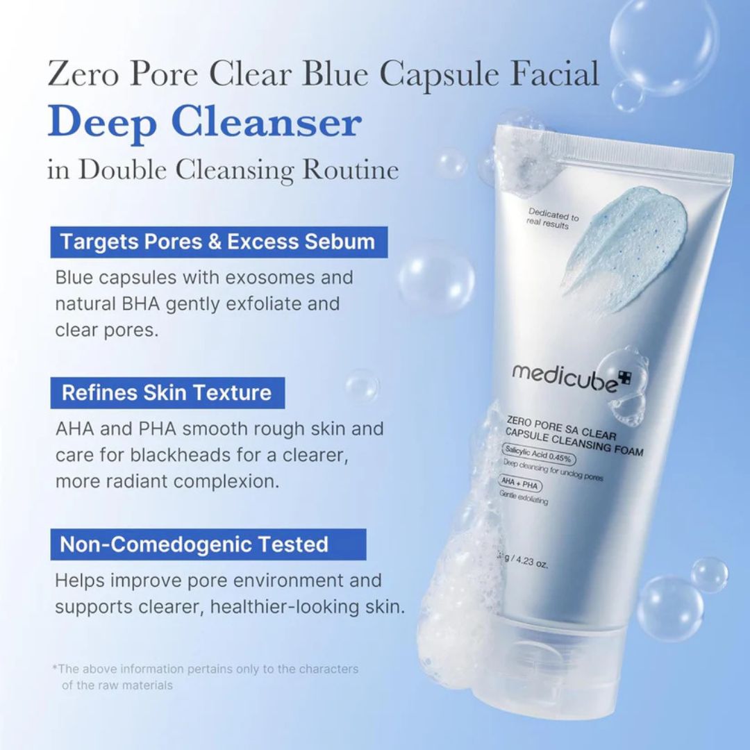Medicube - Zero Pore SA Clearing Capsule Cleansing Foam 120g