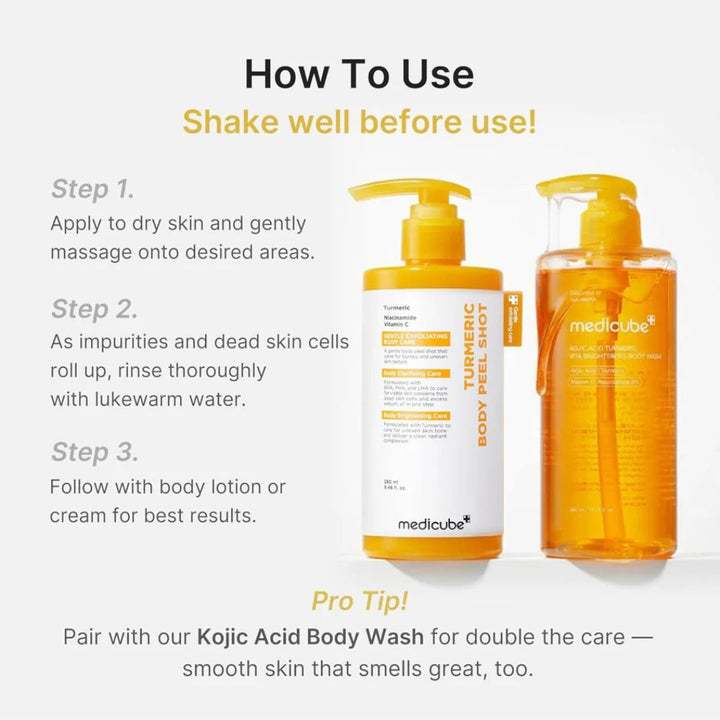 Medicube - Kojic Acid Turmeric Body Peel Shot