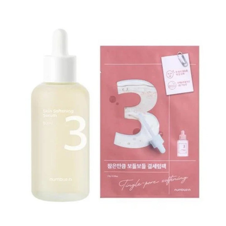 Numbuzin - No.3 Skin Softening Serum 80ml Special Set + Sheet Mask