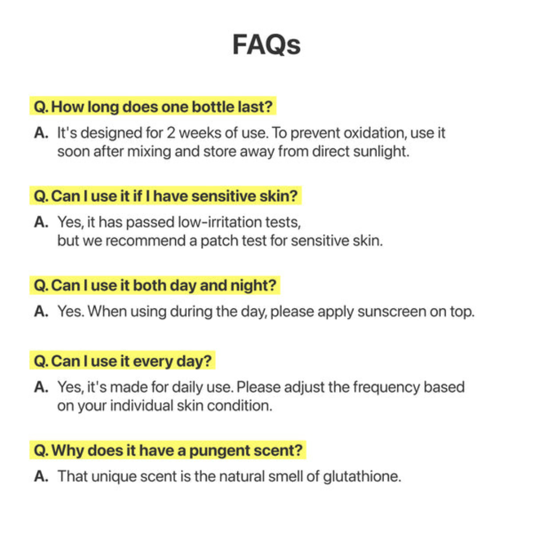 Numbuzin - No.5 Glutathione TXA Advanced Dark Spot Ampoule Concentrate 10.7g