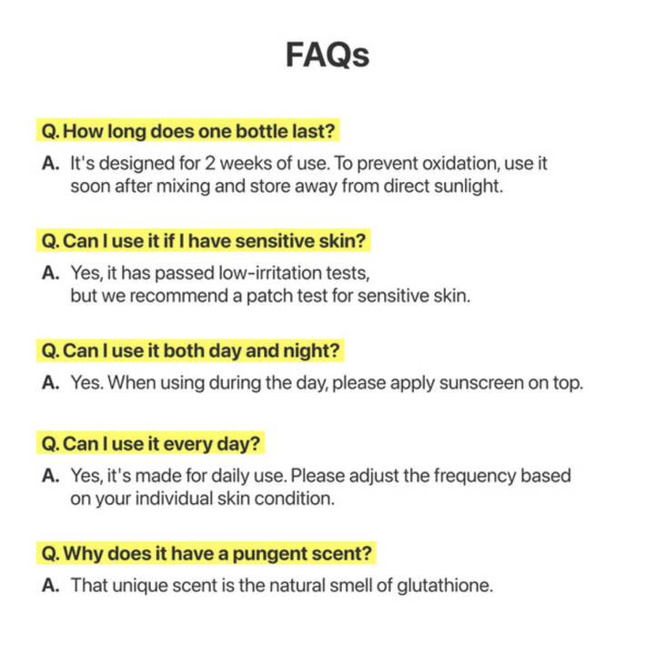 Numbuzin - No.5 Glutathione TXA Advanced Dark Spot Ampoule Concentrate 10.7g