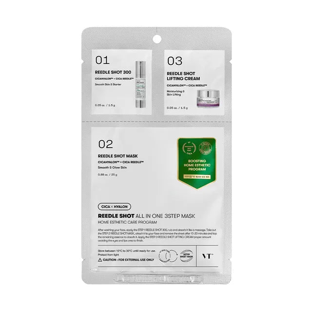 VT - Reedle Shot All-In-One 3-Step Mask [1.5g + 25g + 1.5g]