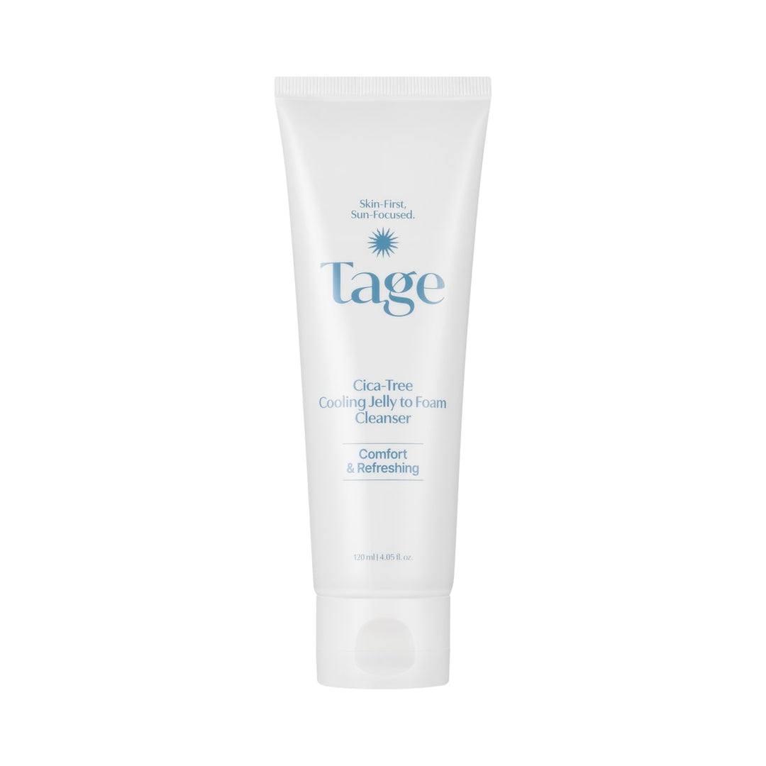 Tage Cooling Jelly to Foam Cleanser 120ml product packaging