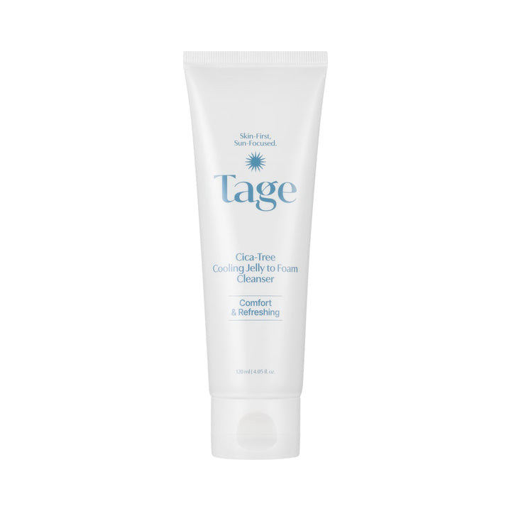 Tage Cooling Jelly to Foam Cleanser 120ml product packaging